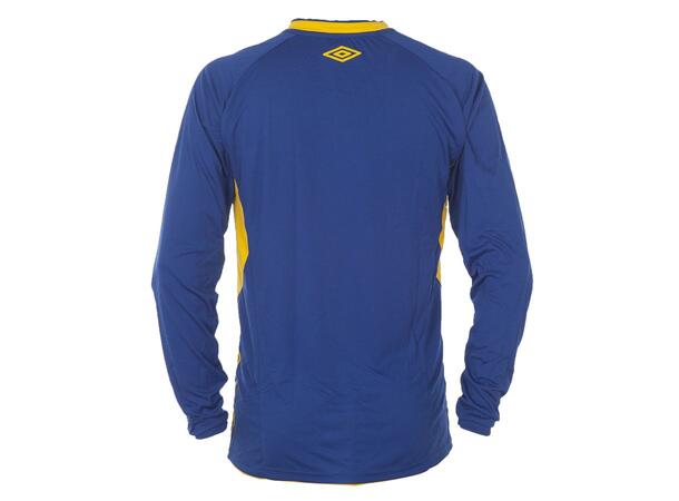UMBRO UX-1 Jersey LS jr Blå/Gul 128 Flott langermet spillertrøye 